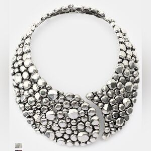 Zara Silver Metal ball Necklace